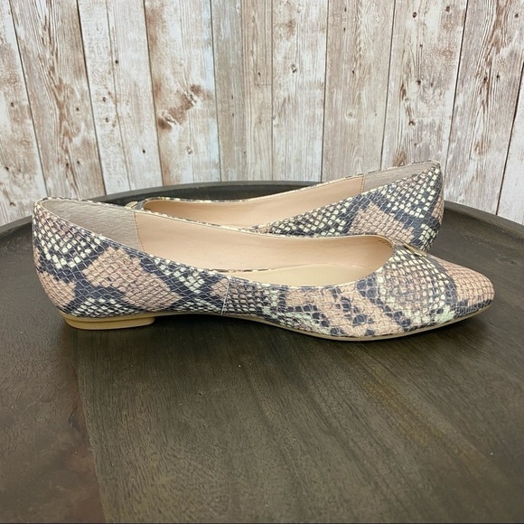Kate Spade Nylah Snakeskin Pointed Toe Leather Flat Size 6.5 Women - Picture 9 of 13